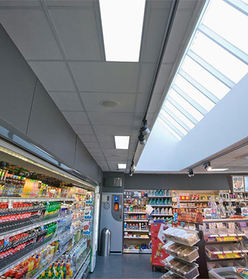 As arcas frigoríficas da Q8 Qvik to go são iluminadas por produtos de iluminação Philips economizadores