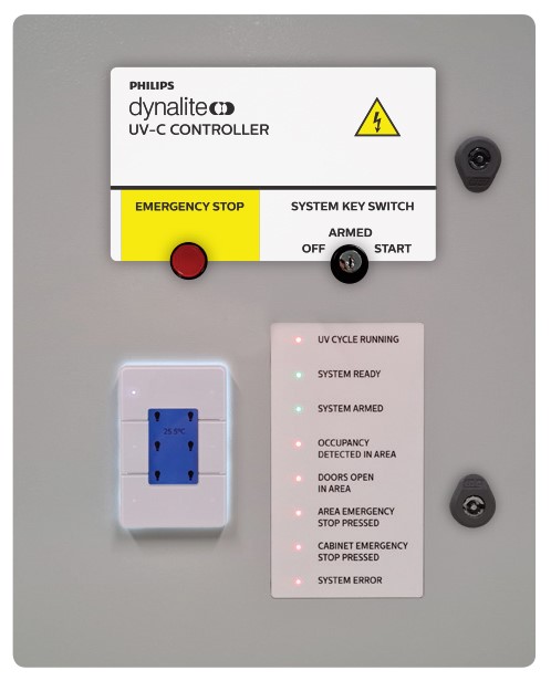 Sistema de controlo UV-C Philips Dynalite para desinfeção de superfícies