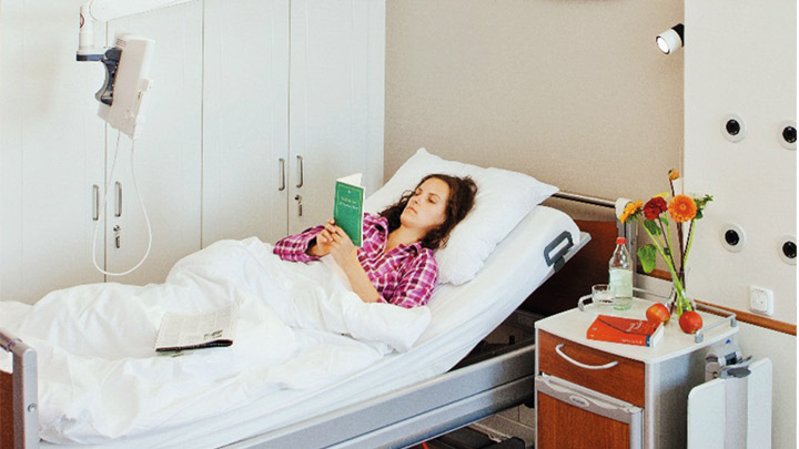 O HealWell promove ritmos de sono mais saudáveis e ajuda os funcionários e os pacientes a ver, sentir-se e a funcionar melhor.